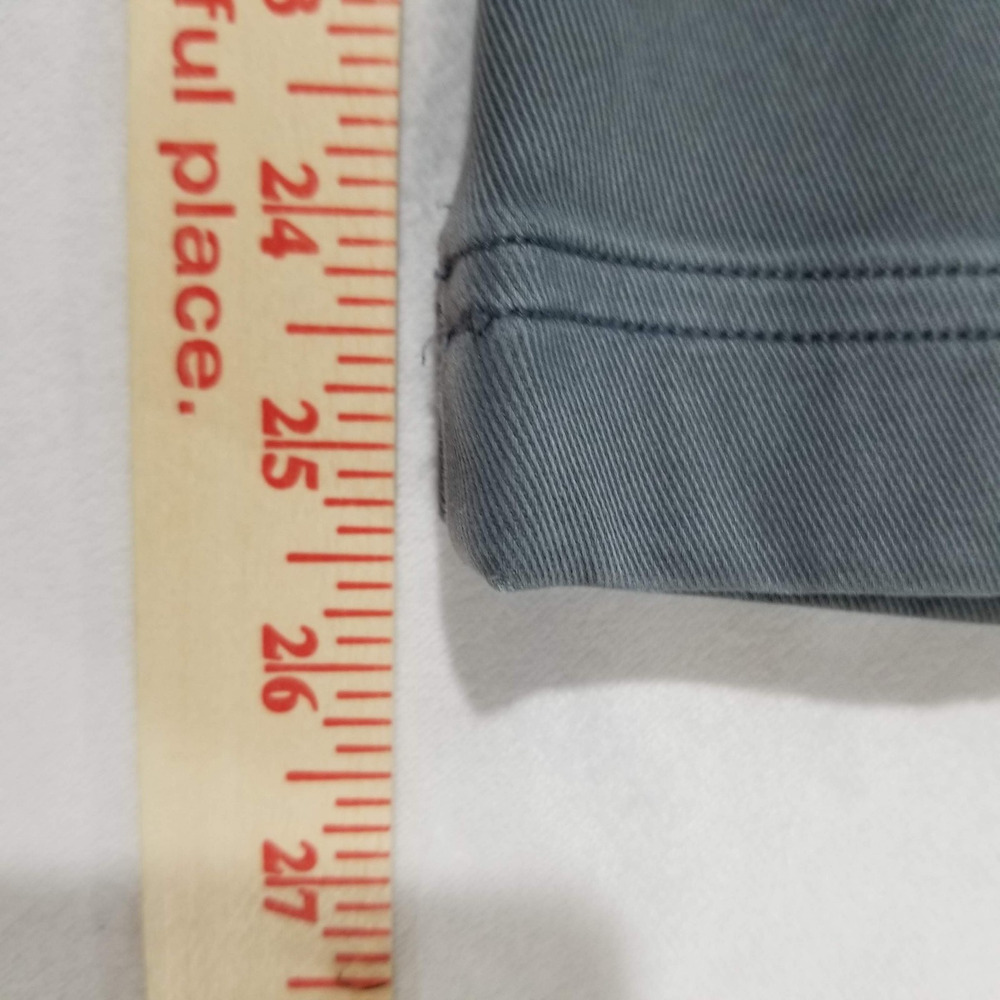 Spanx Pants XL Gray Stretch Twill Cropped Straight Leg Pants Pockets 20312R - Picture 10 of 11